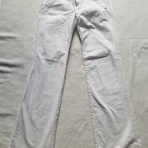 Guess tan striped low rise pants 26